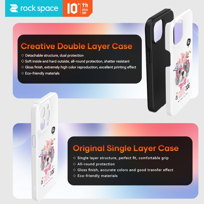 Rock Space 3D Sublimation Machine Desktop Rapid Customize Phone Case Machine for Phone Cases Printer