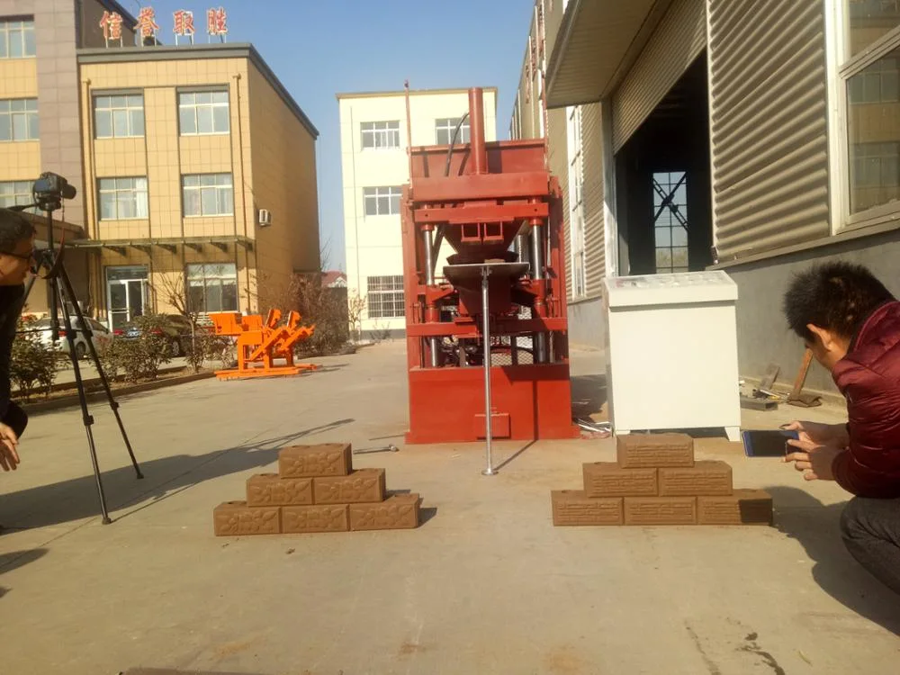 New Technology Automatic Logo Press Rotary Clay Brick Making machine