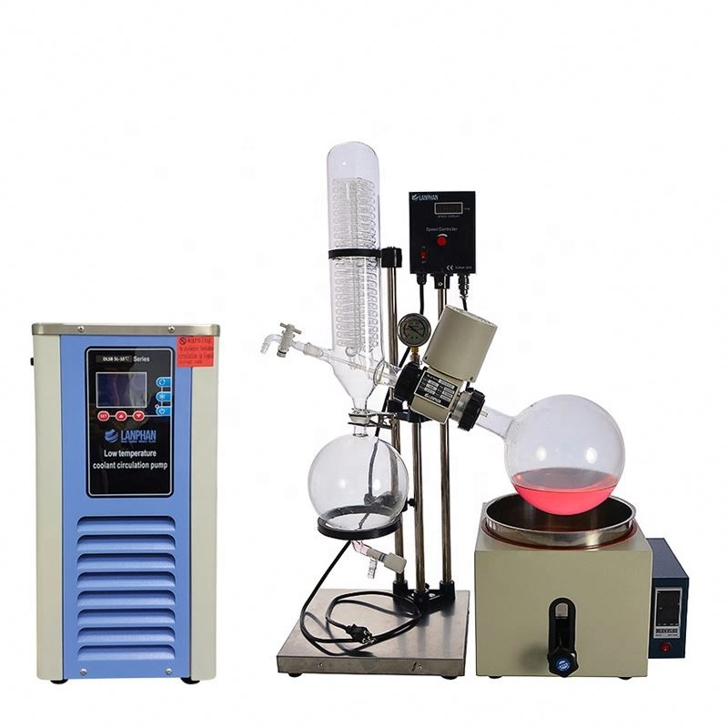 Vacuum Rotavapor Rotavap Used Vertical Glassware Distillation Winterization with Circulating Pump Rotary Evaporator Evaporators