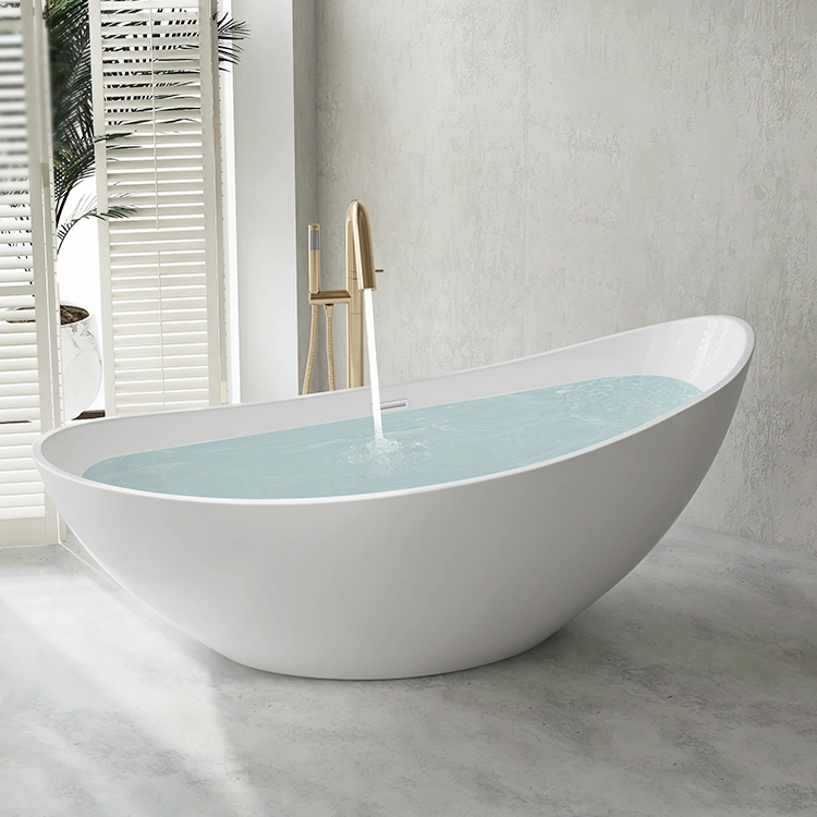 Moon Shaped Bath Tub Freestanding Whirlpools Bathroom Acrylic Free Standing Bathtubs