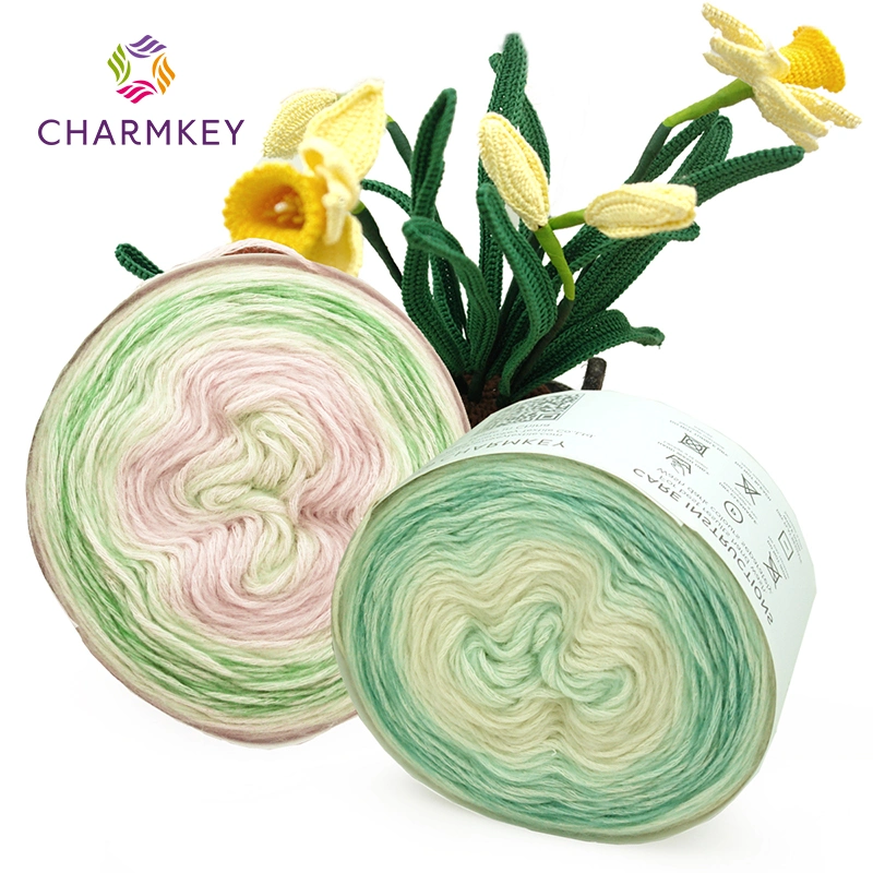 Charmkey High Quality New Fancy Cotton Acrylic Blended Yarn for Hand Knitting