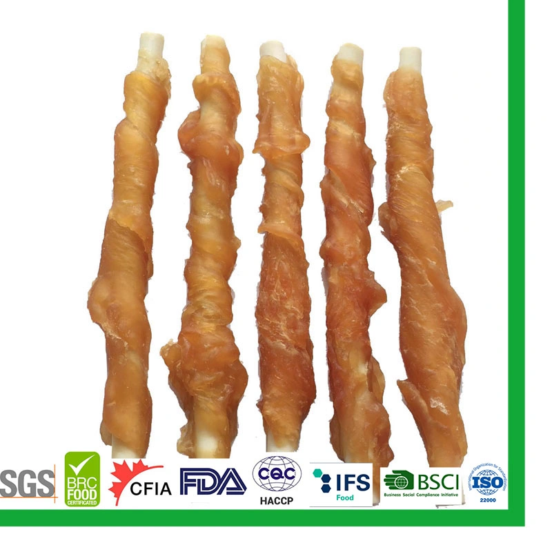 OEM ODM Free Sample Wholesale/Supplier Cheap High-Quality Chicken Wraps Cheese Bone Dog Dental Chews