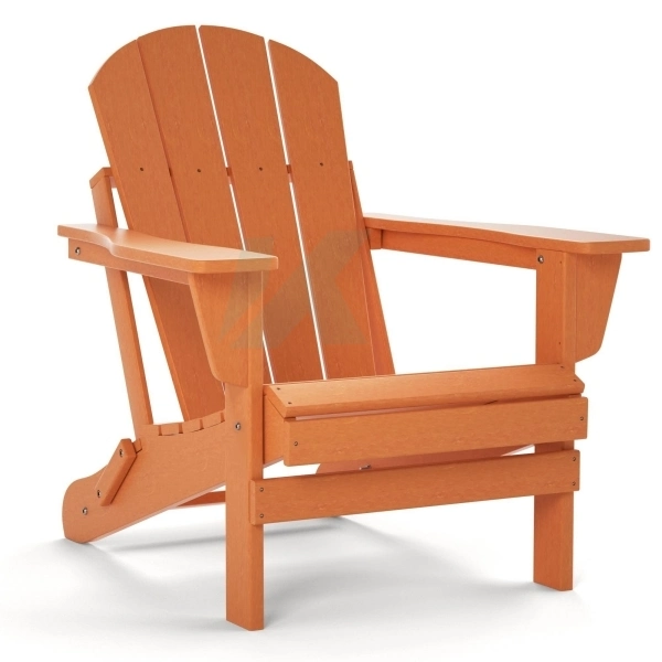 Cadeira dobrável de plástico HDPE com Adirondack