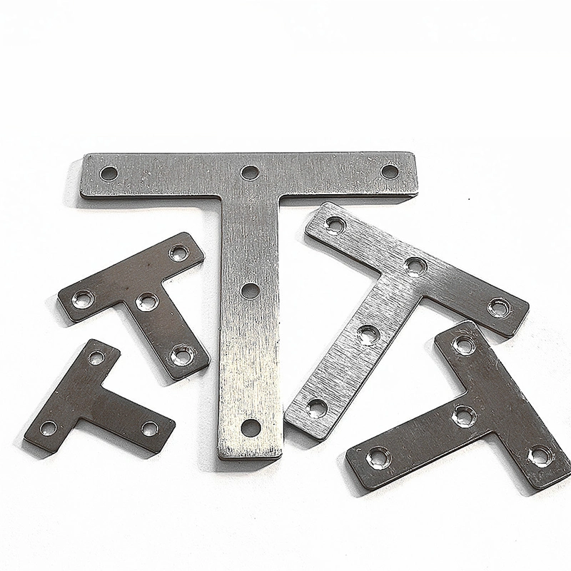 T-Type Angle Code Triangle Connector Furniture Hardware Stamping Part Stainless Steel 304