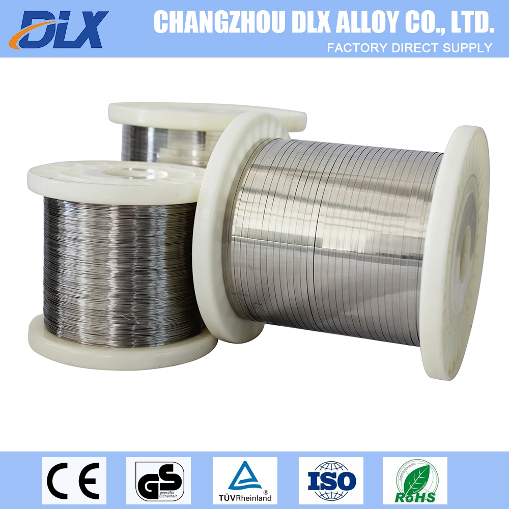 Nicr80/20 Alloy Ni80cr20 Electrical Resistance Heating Flat Nichrome Wire for Heater