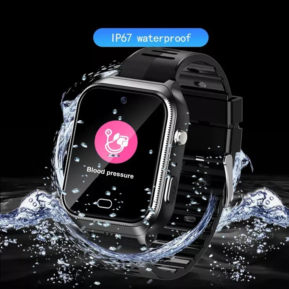 High quality Android 8.1 4G waterproof IP67 senior healthcare GPS Watch tracker phone with video call fall down alert D45T