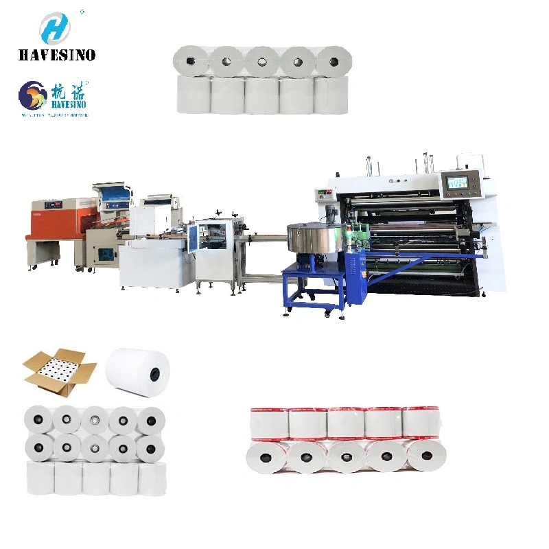 Máquina de corte de papel Semi-Auto Rollo de papel de hendidura de rebobinado de la máquina de papel térmico de la máquina máquina de ranura máquina cortadora rebobinadora cortadora longitudinal la máquina de papel