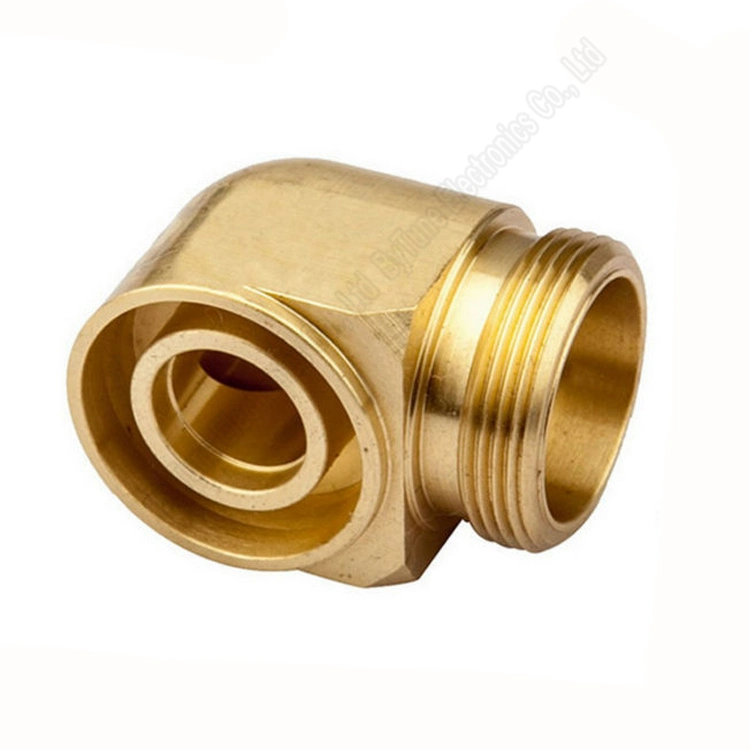 China CNC Machining Brass Plumbing Copper Elbow Pipe Fittings