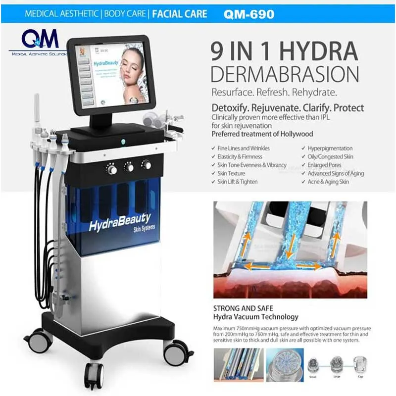 2023 Multifunctional facial Beauty Care Massagem facial quente e fria Levantar a face Remoção de rinhos Máquina de pele