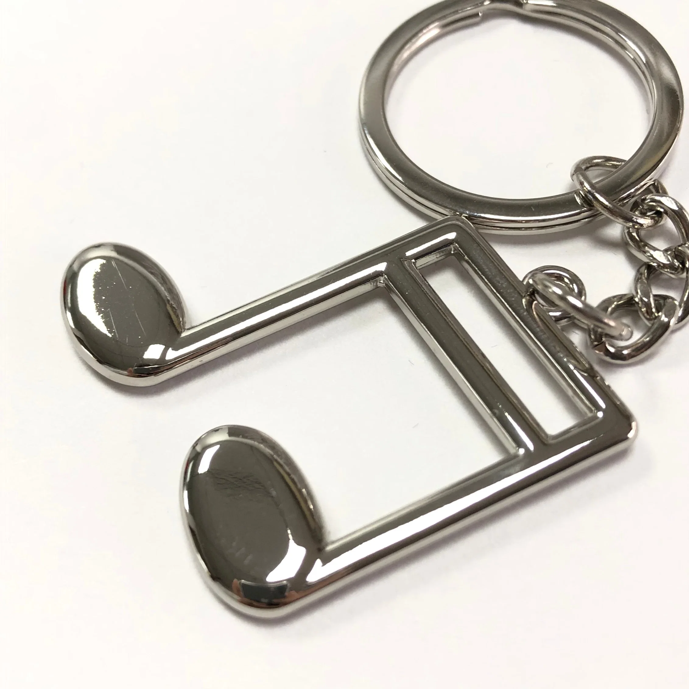 Gift Custom Logo Keyring Silver House Advertising Laser Logo Metal Key Tag