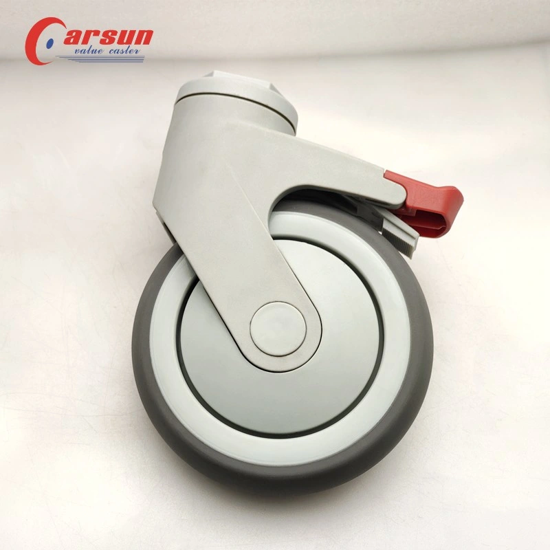 Hospital Trolley Castor Silent Without Damaging The Ground Medical Swivel Caster Wheel