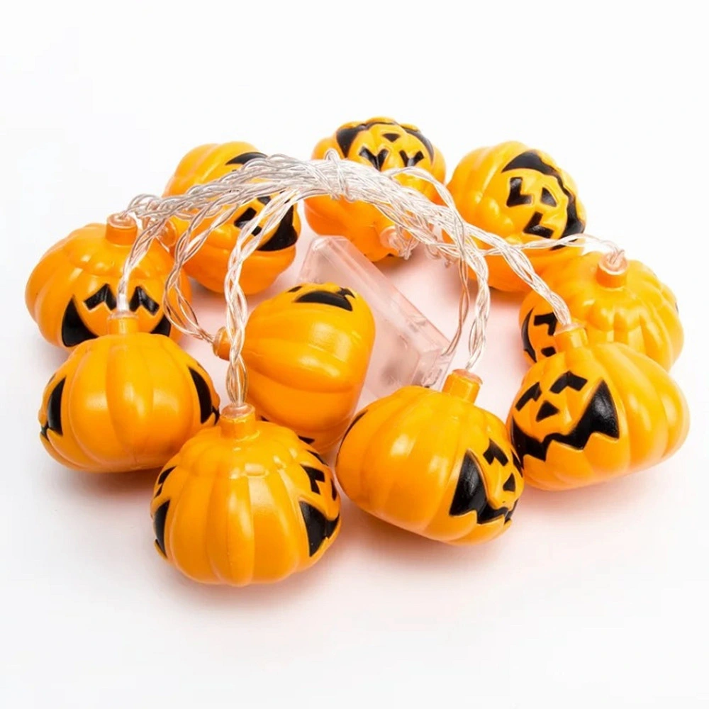 Battery Powered Halloween Decorative Pumpkin String Lights