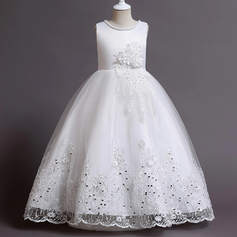 China Wholesale/Supplier Baby Clothes Girls Party Garment Ball Gown Princess Frock Long Dress