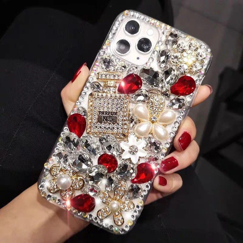 High quality/High cost performance  Silicone Mobile Phone Case TPU Fashion Luxury Diamond Back Cover for iPhone 11 12 13