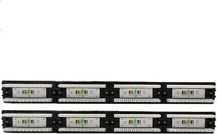 Standeaed Gcabling de haute qualité UTP CAT6 24 ports de volet de patch