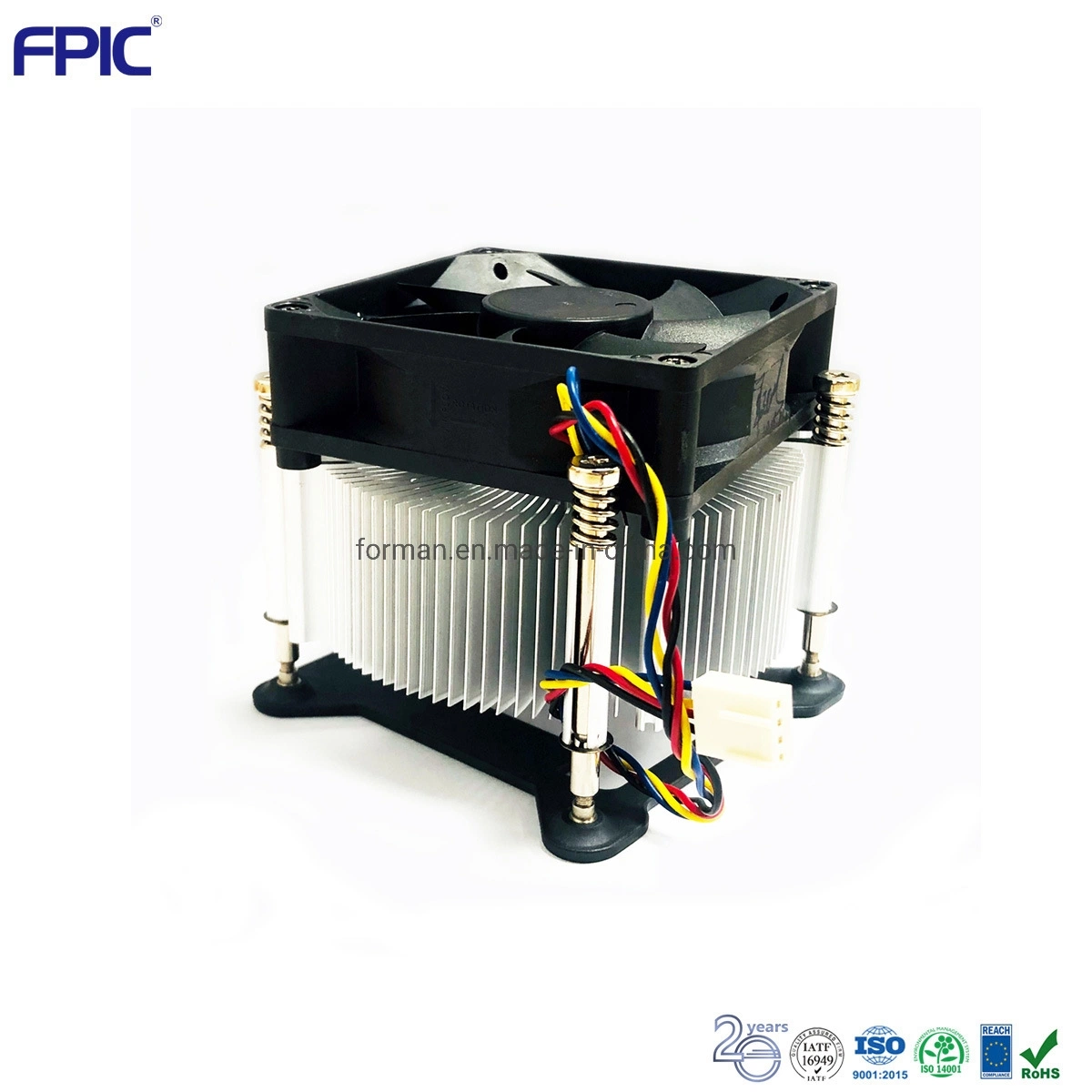 Air Cooling Sunflower Extrusion Heatsink CPU Cooler with PWM Fan