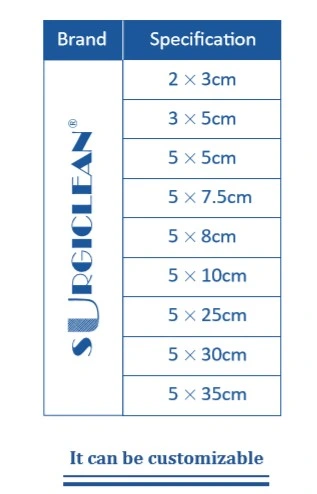 5cm X 8cm zwei Jahre Surgiclean 12 STÜCK / Box Medizinische Hilfsmittel Für Die Bekleidung