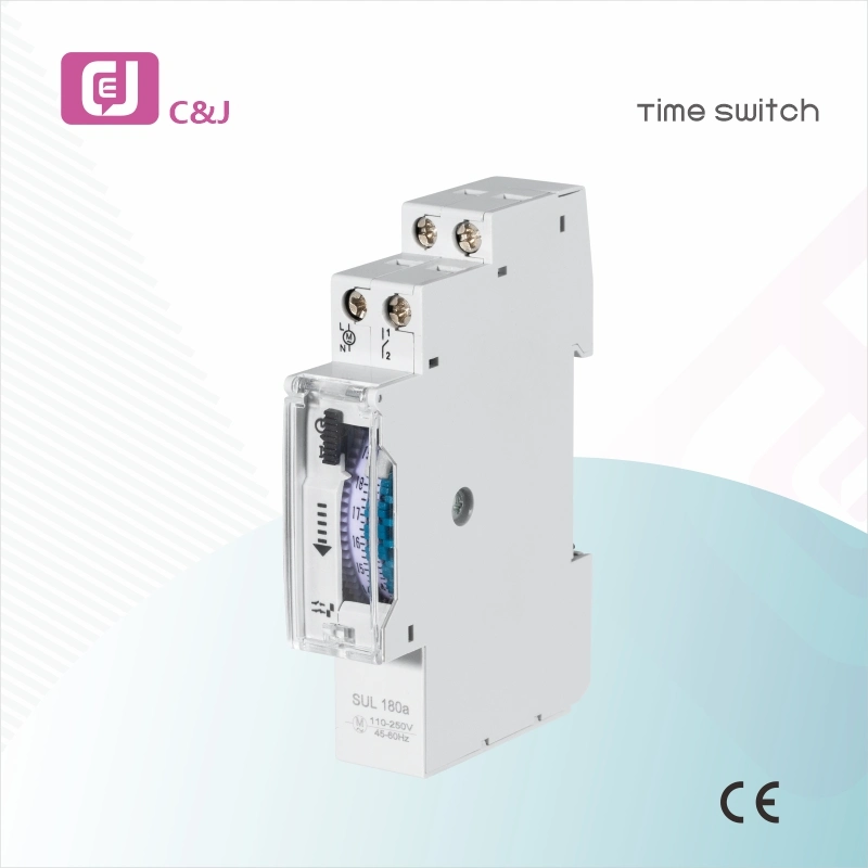 Sul 180A 24 Hour 110V/220-240VAC DIN Rail Mechanical 16A Time Switch