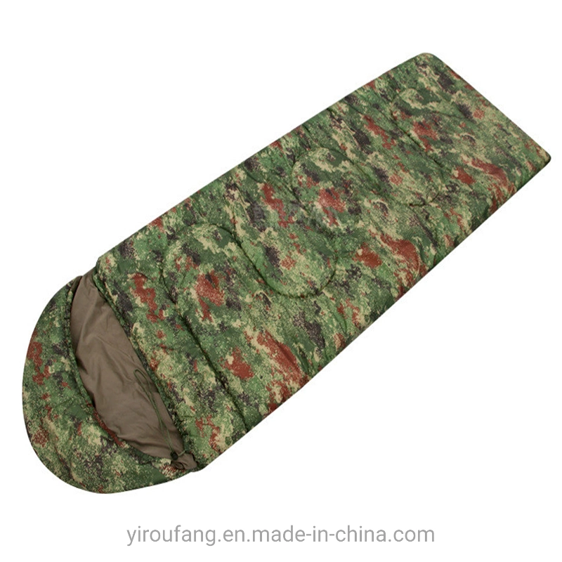 Troops Style 0.95kg Camping Thermal Mummy Shape Goose Down Camouflage Sleeping Bag -5&ordm; C Below Zero Degree with Compression Sack National Reserve