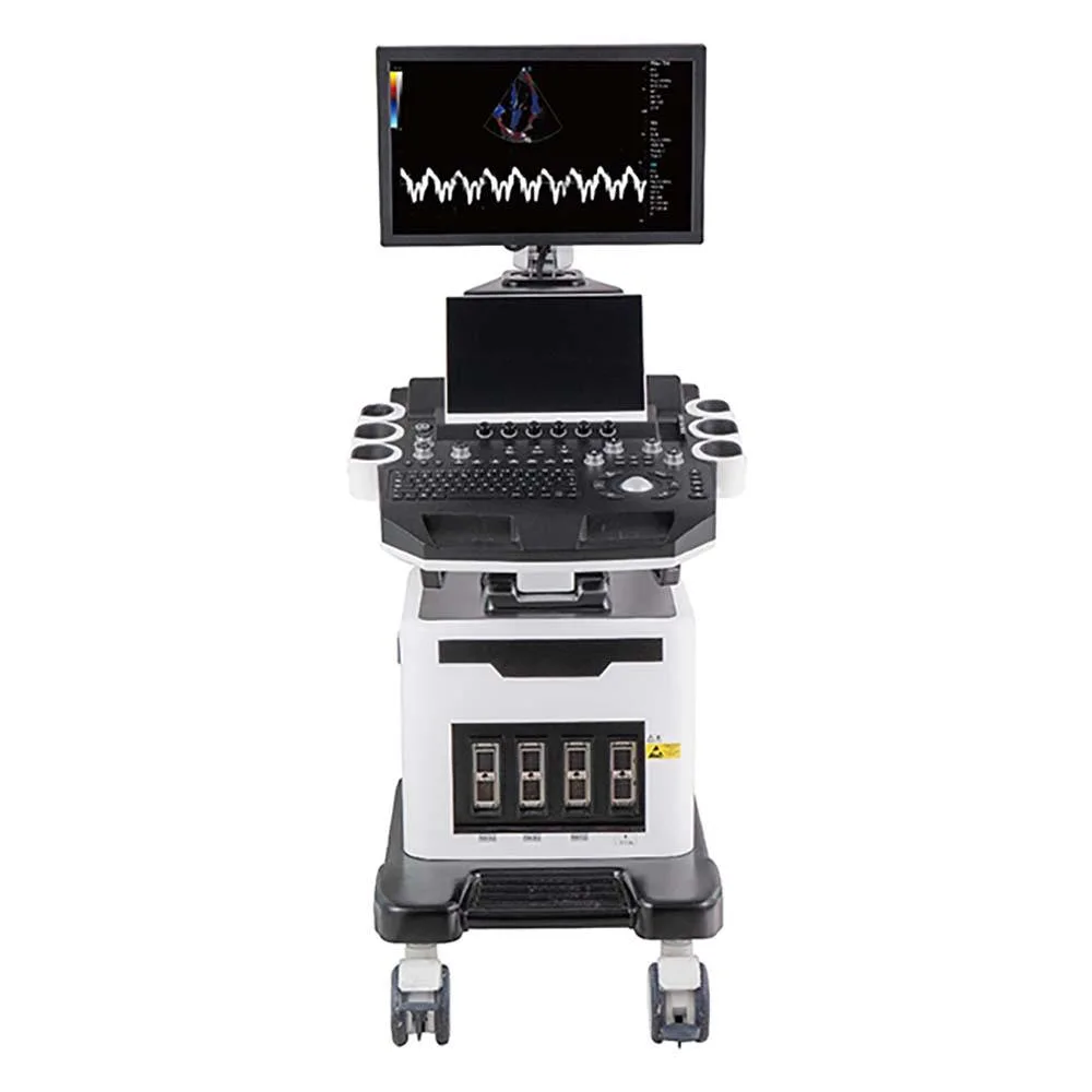 Electrical Elevated Adjustable Color UL Diagnostic Apparatus Trolley Ultrasound Machine