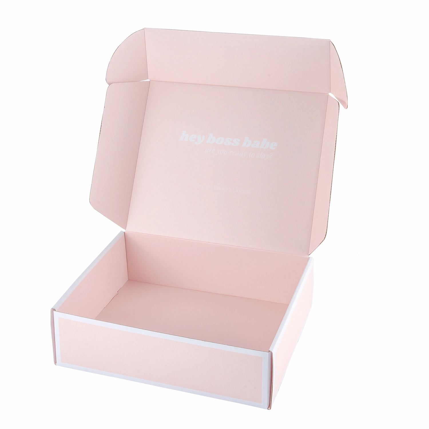 Las cajas de reciclaje de Cajas de rosas Mailer cajas de cartón corrugado de cartón de embalaje de ropa interior de las cajas