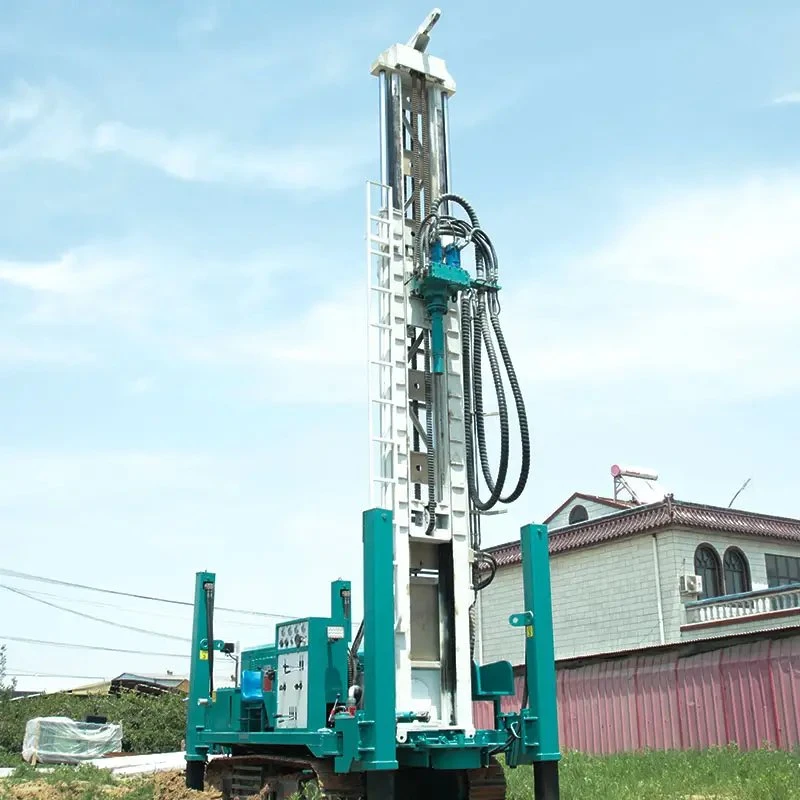 220m/360m/460m/560m máquina hidráulica móvil de orugas pequeña perforación de pozos de agua profunda RIG con compresor de aire para la venta