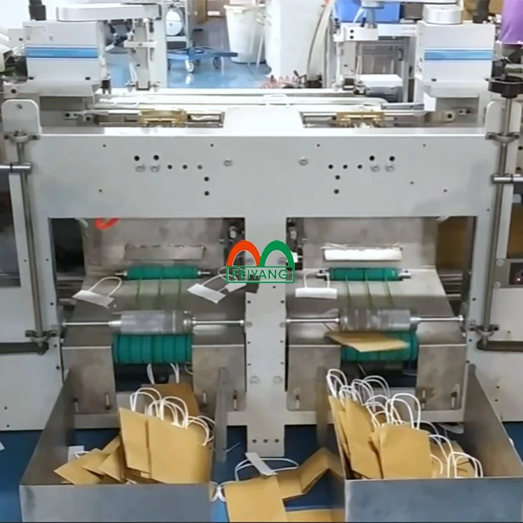 Kraft Shopping Bag Handle Forming and Bonding Machine