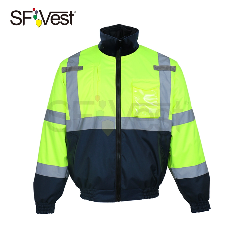 Winter High Visibility Waterproof Safety Jacket Fleece Lining Water Proof Warm
