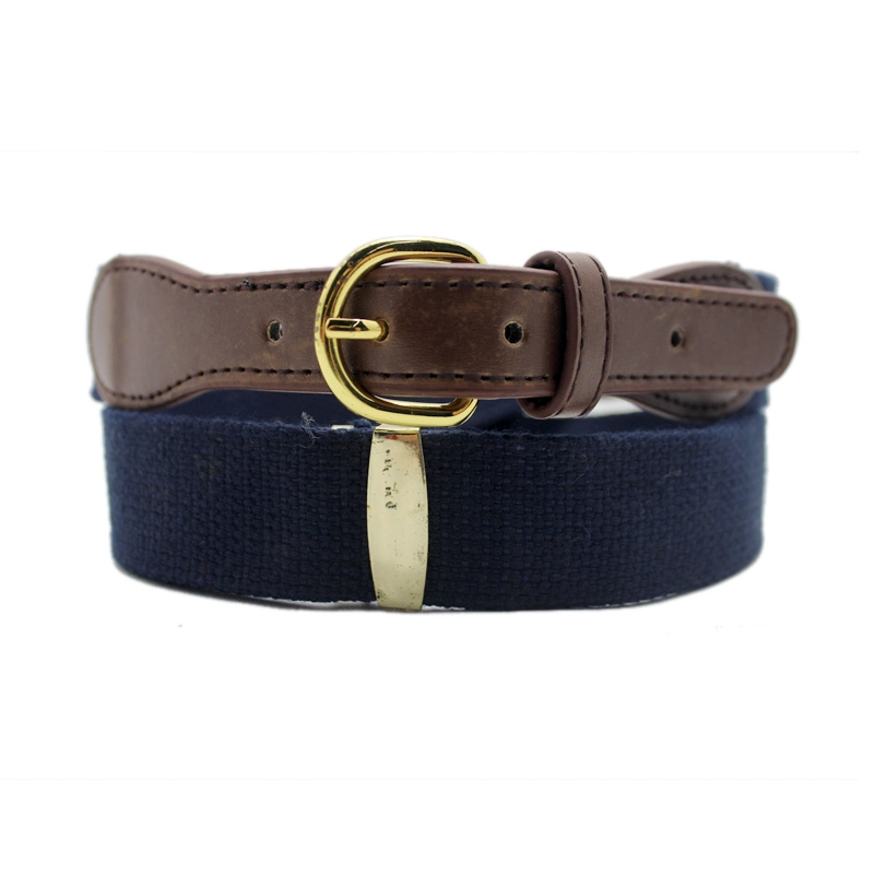 Factory High Quality Nylon Webbing Braided Waist Belt with Metal Buckle for Men and Women