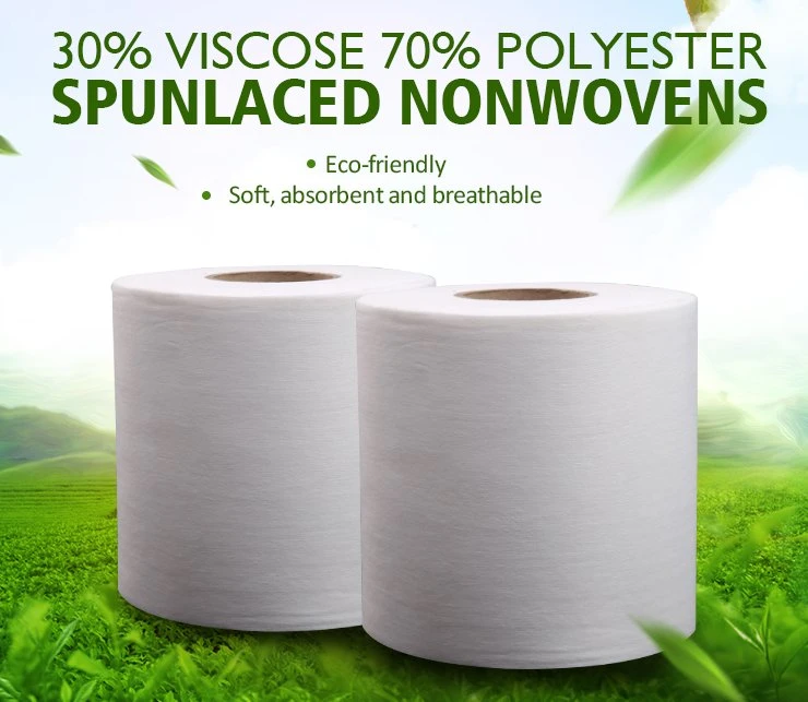 Viscose Polyester Nonwoven Fabric Raw Material for Wet Wipes