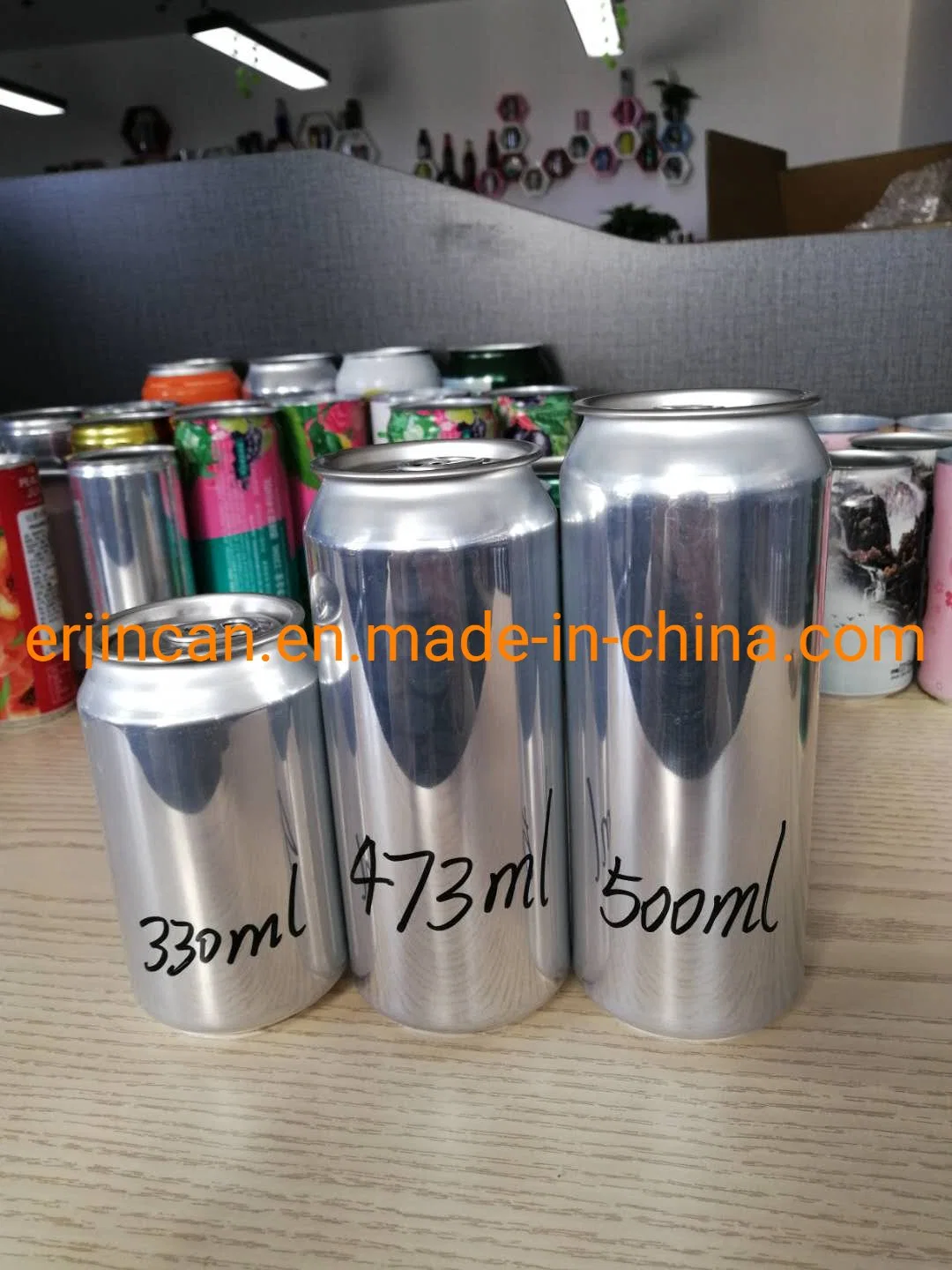 L'aluminium San pour les boissons gazeuses / Soda / Beer / jus / café / boisson énergétique / Wine / Sparlking Wine / Cola / cidre