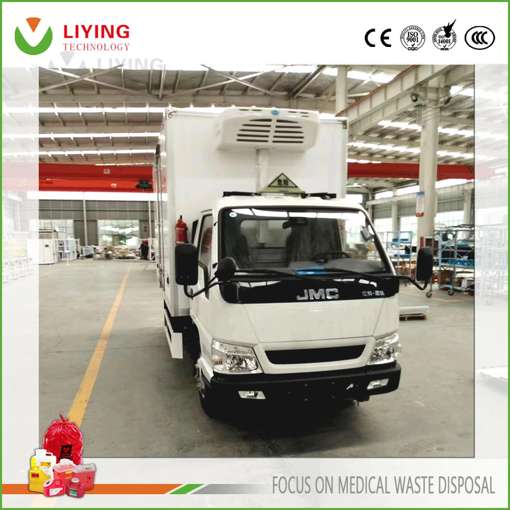 Large Scale Medical Waste Shipping and Transfer Vehicle with Refrigerated Function