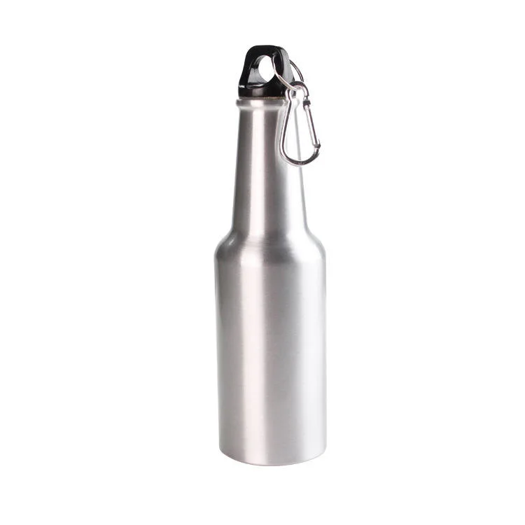 White/Sliver 400 Ml Beer Aluminum Sport Bottle Sublimation Water Bottles Camping Kettle Blanks