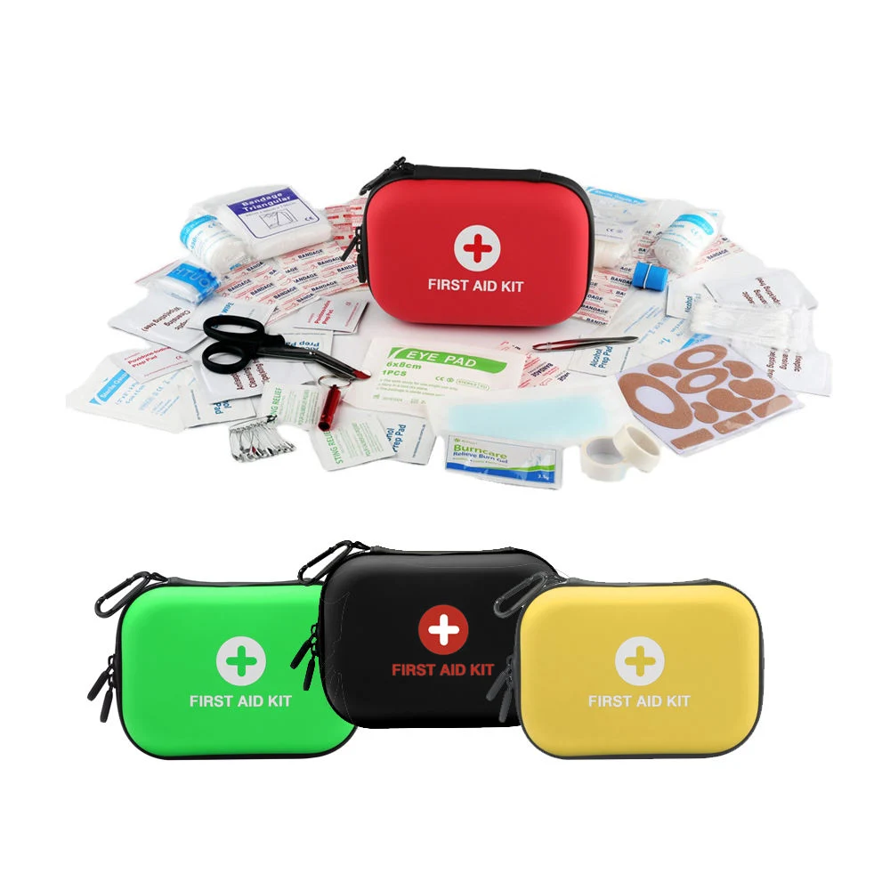 Wholesale Mini Small Shockproof Stocked in Dubai EVA First Aid Kit Survival Promotion Travel First Aid Box Kits Bulk for Gift