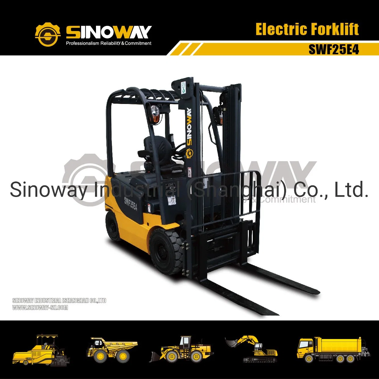 2 Ton Electric Forklift, Battery Powered Forklift Truck