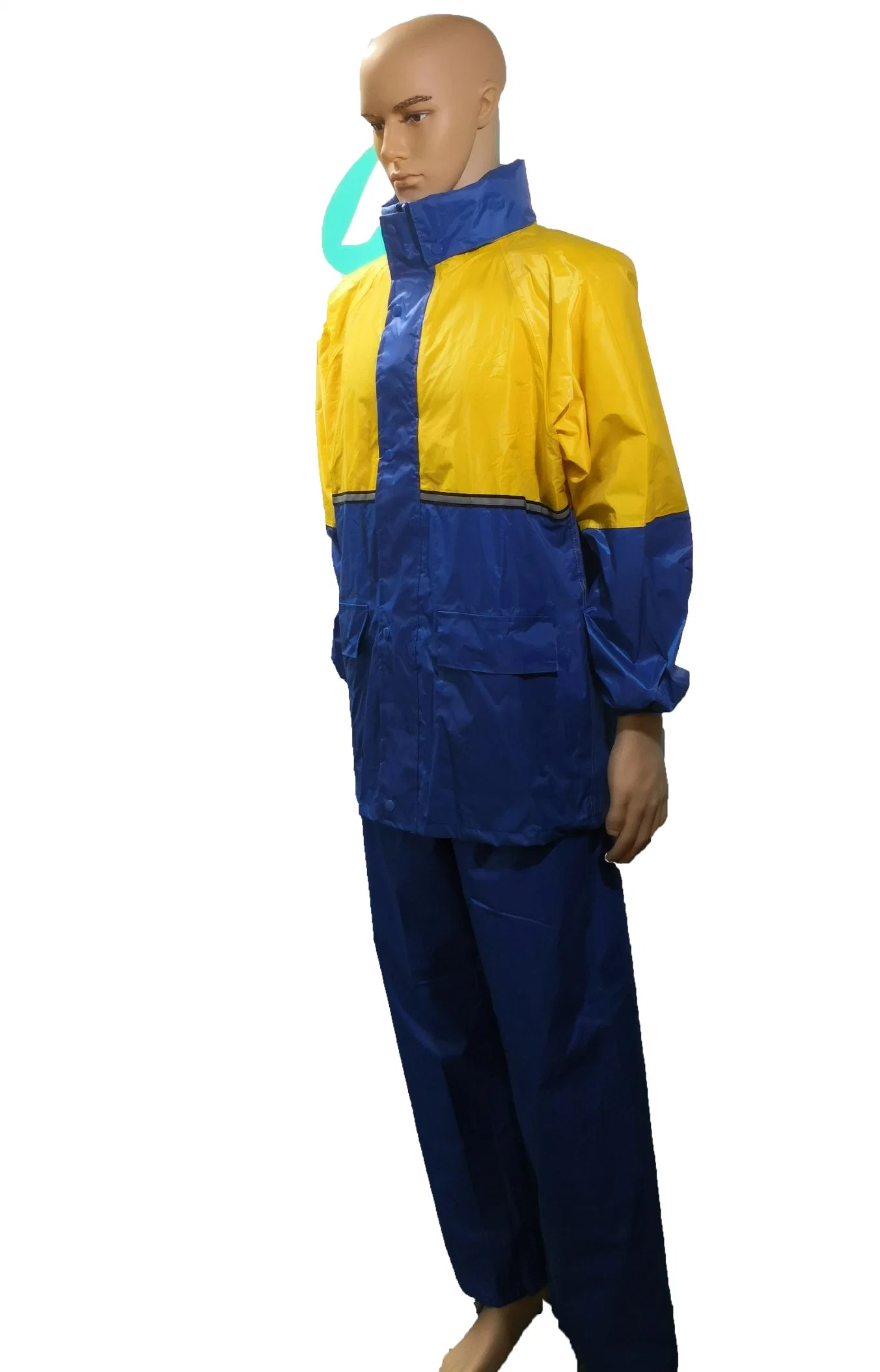 Outdoor Waterproof Rain Jacket with Reflective Tape