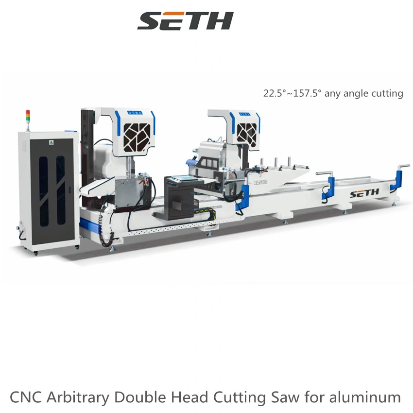 CNC Ángulo de la arbitraria sierra de corte Cabezal doble para el perfil de aluminio/máquina de corte de muros cortina/Puerta haciendo que las máquinas