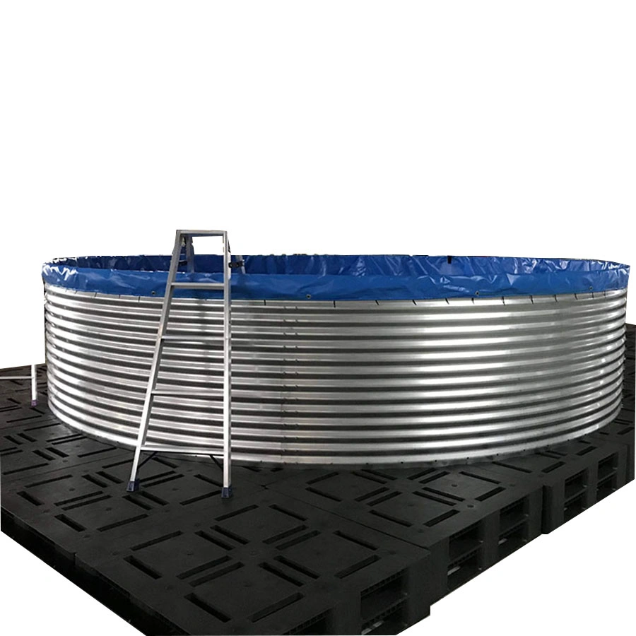 Hot Sale High Quality Galvanized Panels Steel Circular Galvanized Water Fishing Tank