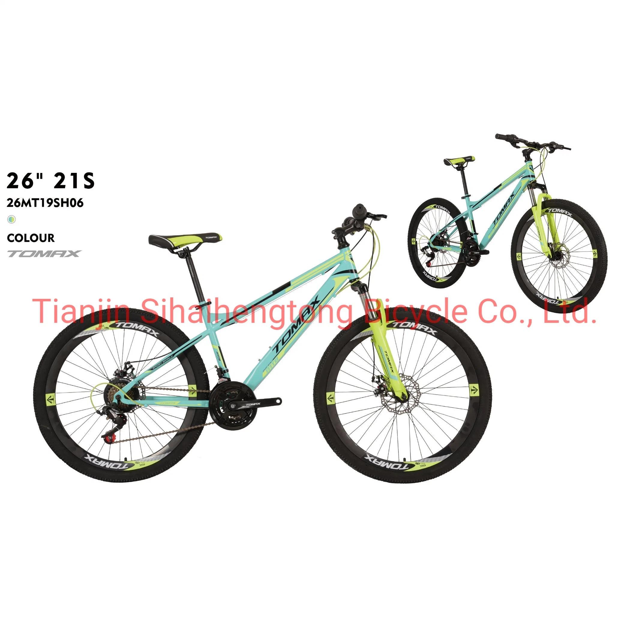 26" color Green-Blue 21 bicicletas para los hombres (LYQ4039)