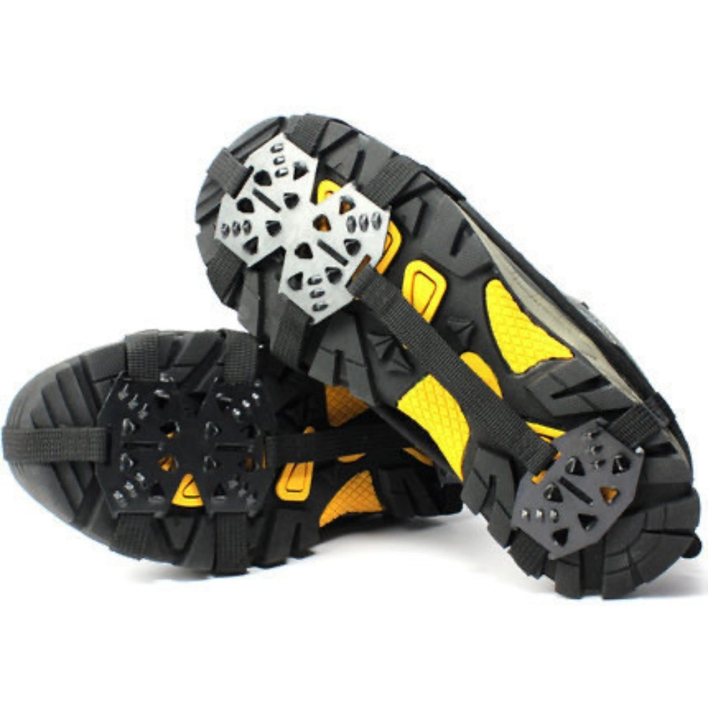 Outdoor 24-Tooth Manganese Steel Crampons Non-Slip Shoe Covers Snow Claws Mountaineering Fishing Shoe Bl23281