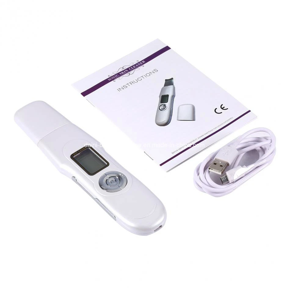 Facial Ultrasonic Ultrasound Ion Skin Scrubber Care Device Beauty Equipment