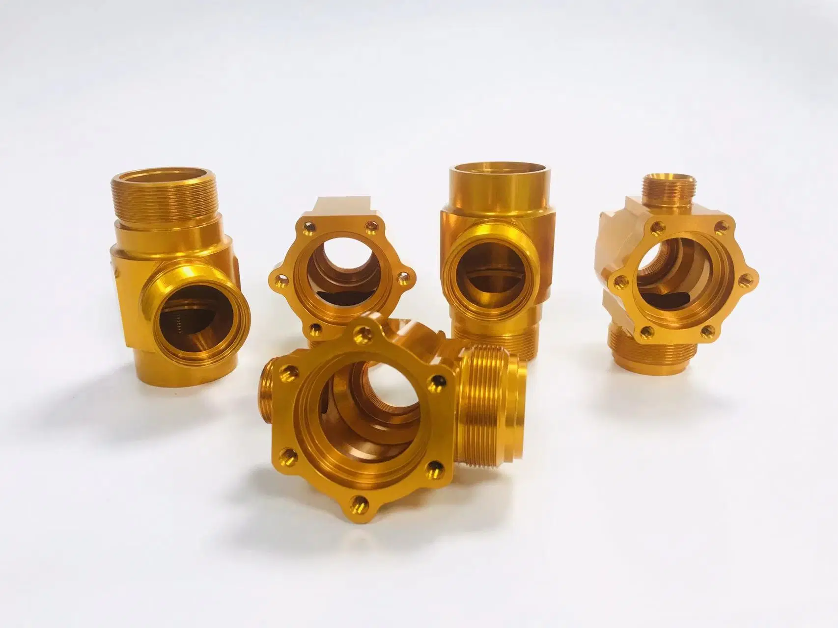 Custom Aluminum Alloy Valve Fittings Cnc Parts Precision Cnc Machining Aerospace Parts