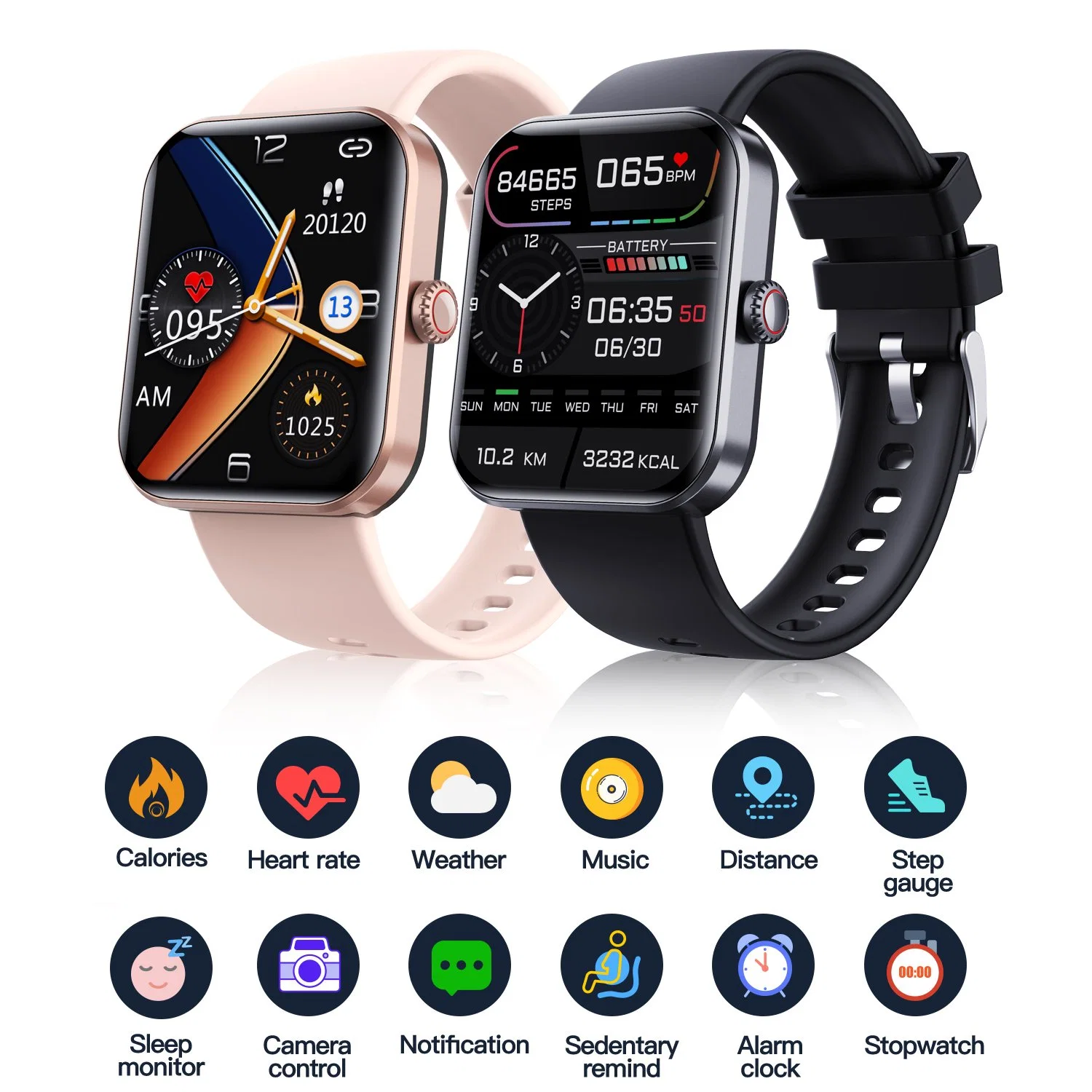 Смарт-часы F57L Smart Watch Blood Glucose Sugar 1,9 дюйма, смарт-часы 50+ Sport Мужские женские фитнес-трекер с пульсовом
