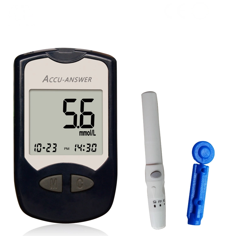 Portable Bluetooth Transmission Less Blood Fast Speed Home Diabetes Blood Glucose Monitor Glucometer