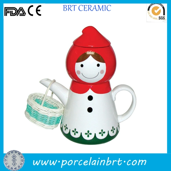 Japan Beatiful Girl Ceramic Teapot Set with Cup