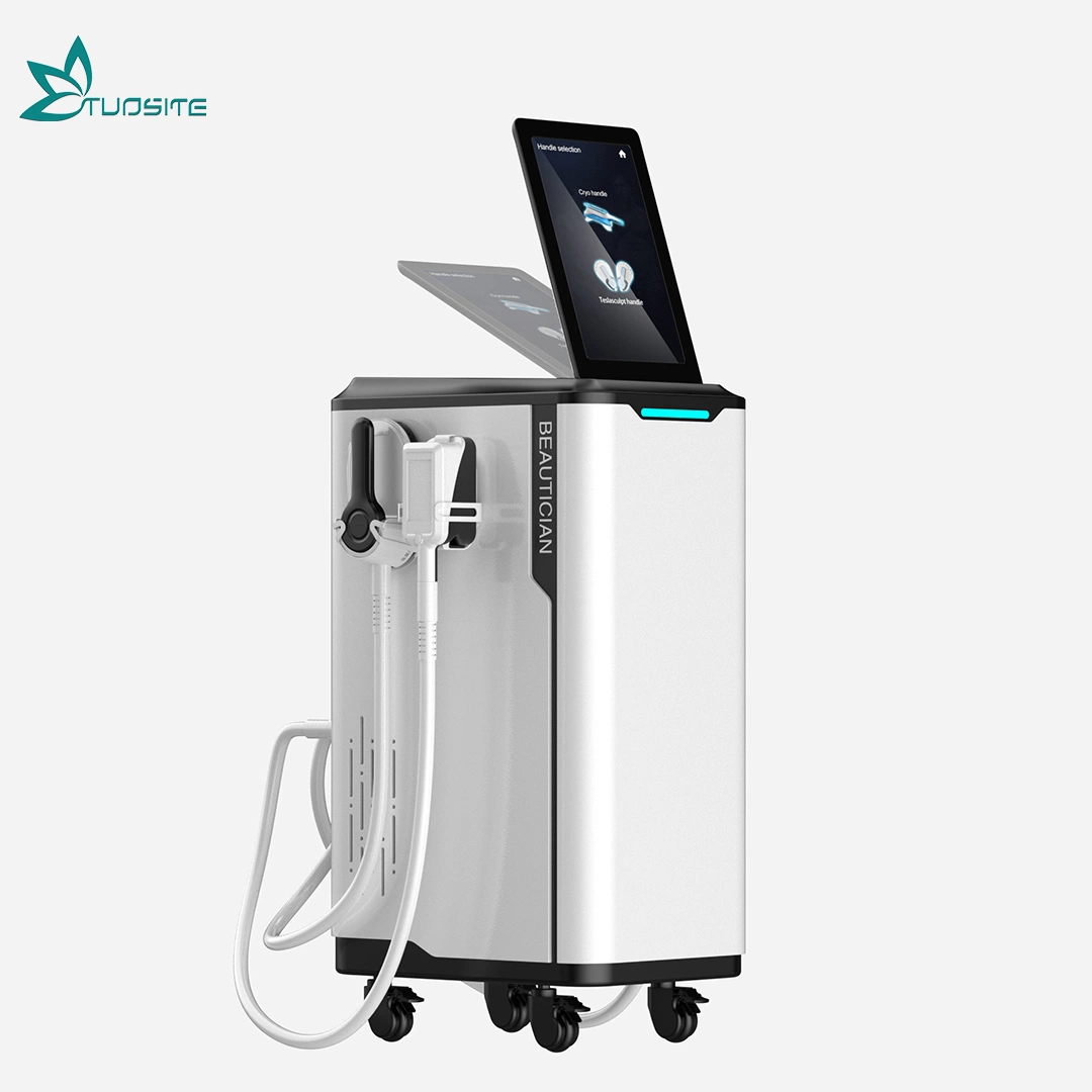 Vertical 2 in 1 Hi-EMT Cryotherapy Freeze 4 Handles 360 Degree Freeze Slimming Ice Body Sculpting Slimming Machine