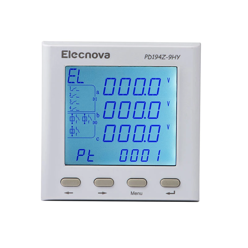 3 Phase AC Digital LCD Panel Mounted Energy Analyzer Multifunctional Power Meter