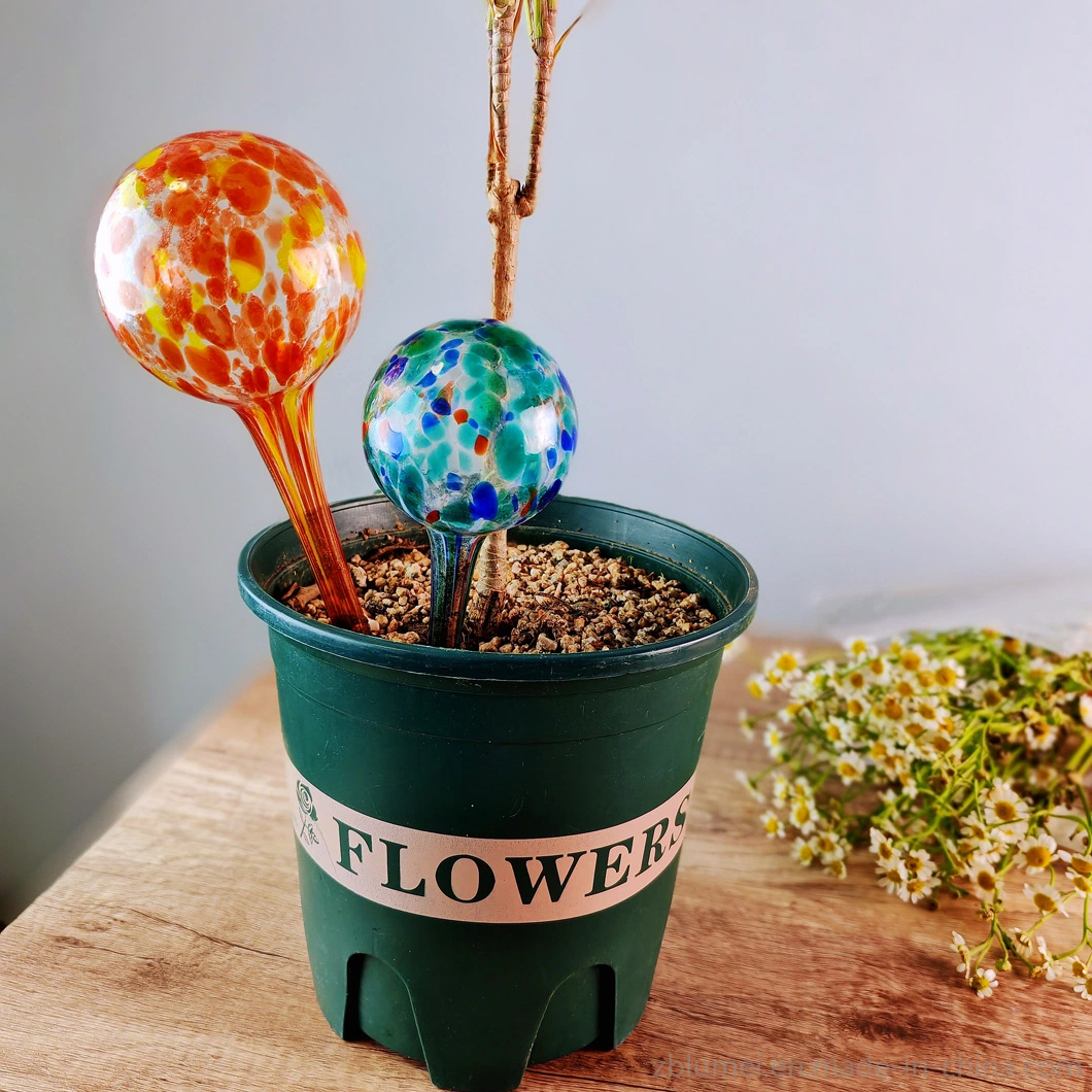 Hand Blown Glass Garden Decoration Indoor & outdoor Potted Plant Care Hydro/Aqua Self Vocation Flower Watering