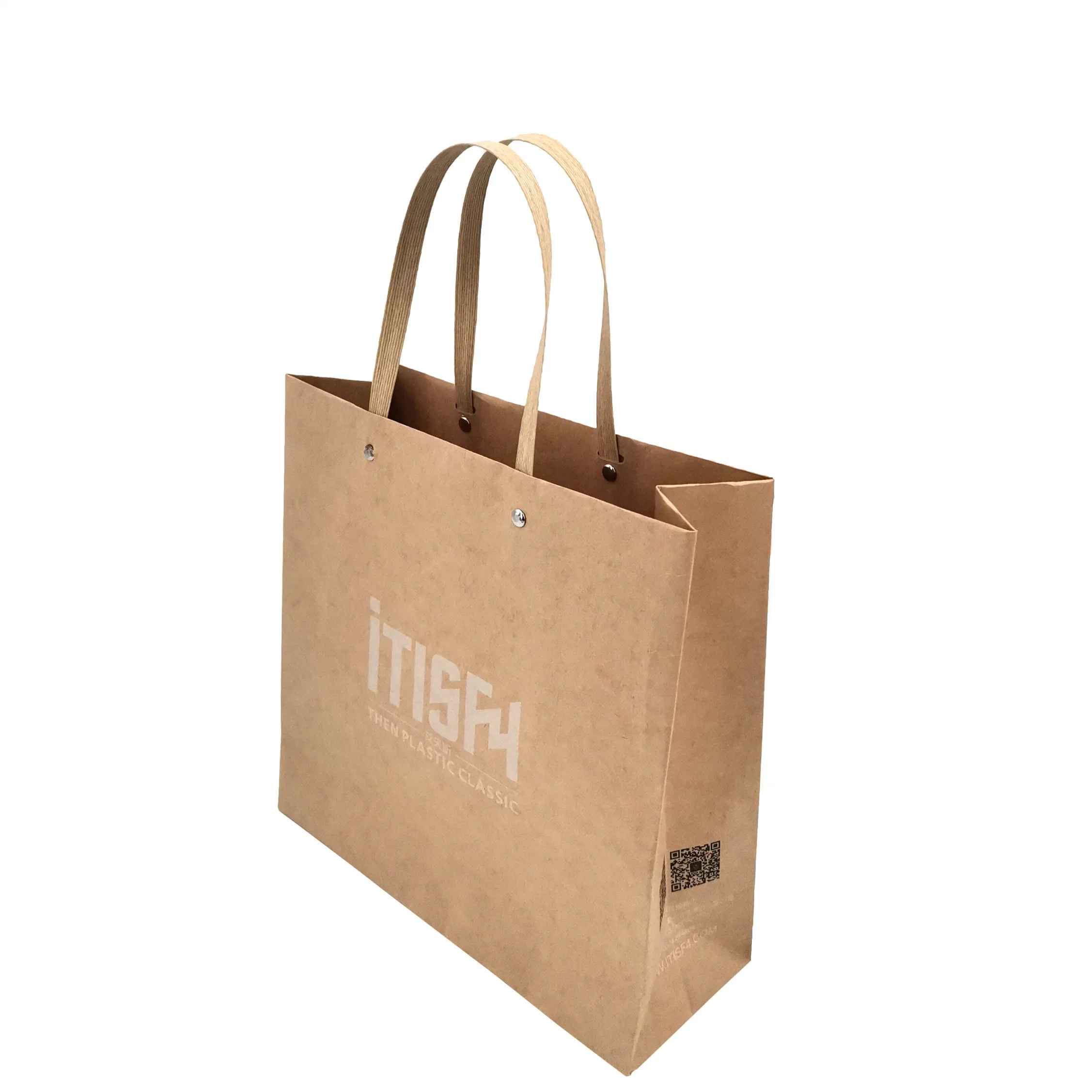 High quality/High cost performance  Customized Design Handle Kraft Paper Shopping Bag with Logo Printed