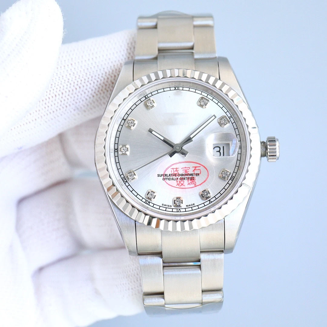 Модные деловые мужские часы Automatic Mechanical Watch мужские кварцевые часы Waterproof Swiss Watch реплика настольная часы